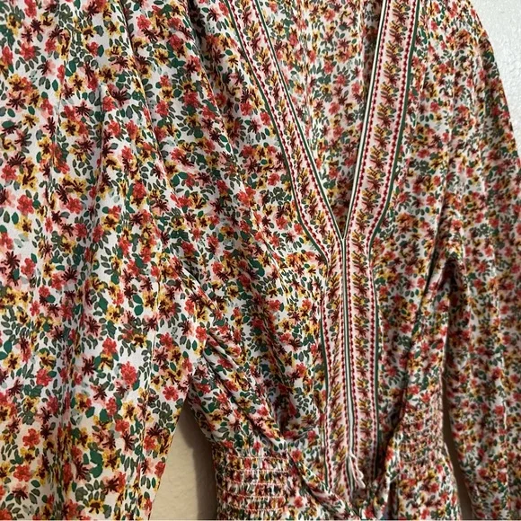 Max Studio |  Floral Blouse Size Large - Picture 6 of 12